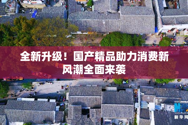 全新升级！国产精品助力消费新风潮全面来袭