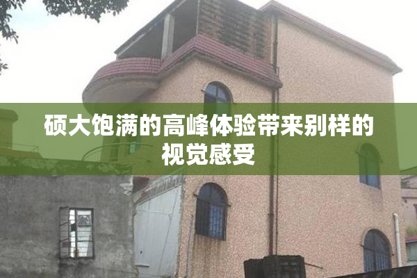 硕大饱满的高峰体验带来别样的视觉感受
