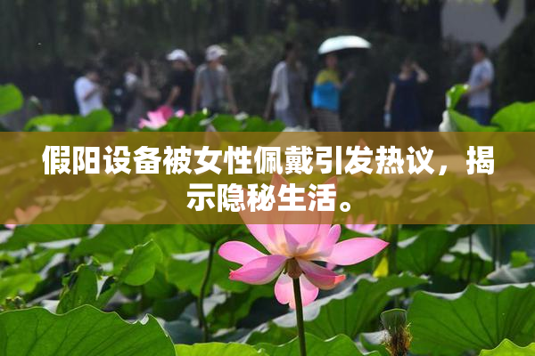 假阳设备被女性佩戴引发热议，揭示隐秘生活。