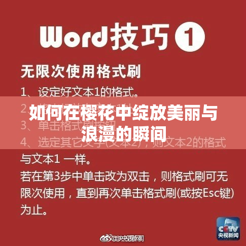 如何在樱花中绽放美丽与浪漫的瞬间