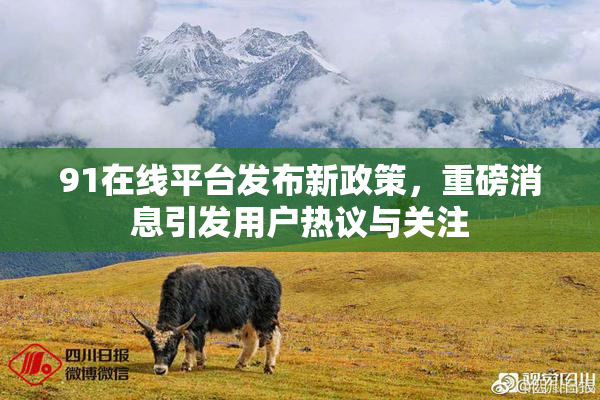 91在线平台发布新政策，重磅消息引发用户热议与关注