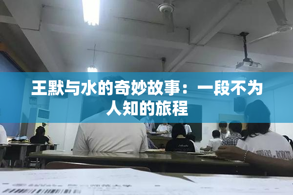 王默与水的奇妙故事：一段不为人知的旅程