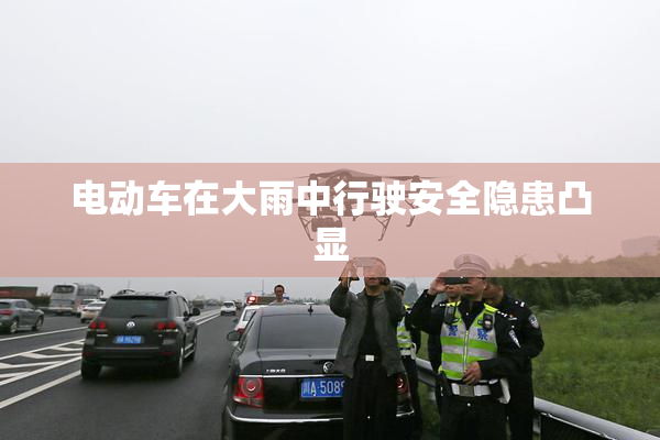 电动车在大雨中行驶安全隐患凸显