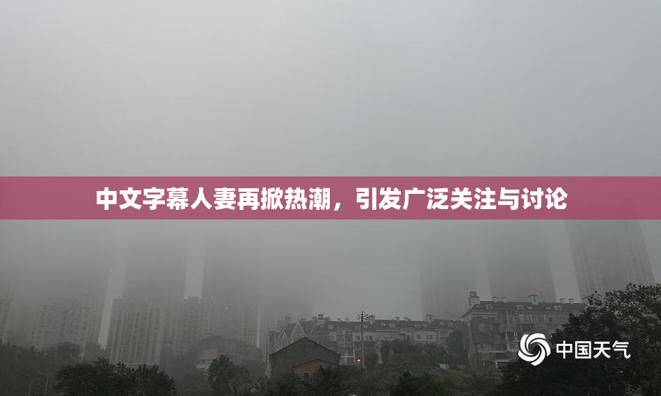 中文字幕人妻再掀热潮，引发广泛关注与讨论