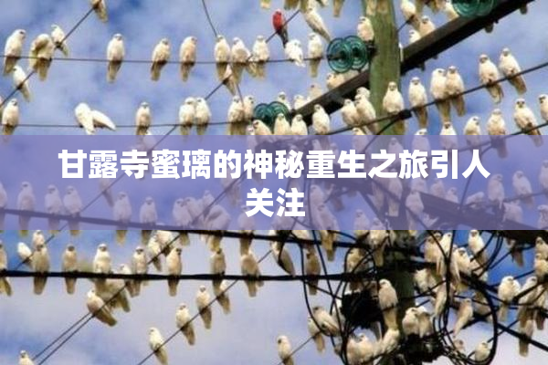 甘露寺蜜璃的神秘重生之旅引人关注