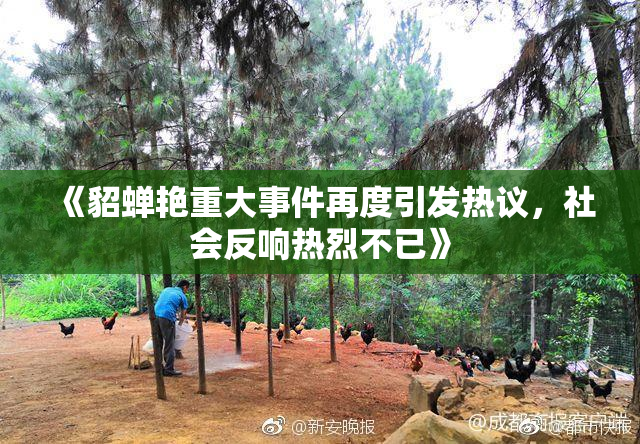 《貂蝉艳重大事件再度引发热议，社会反响热烈不已》