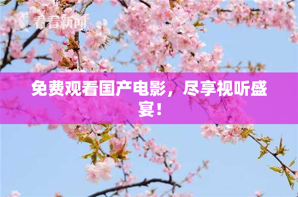 免费观看国产电影，尽享视听盛宴！