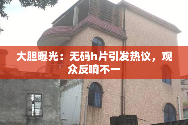 大胆曝光：无码h片引发热议，观众反响不一