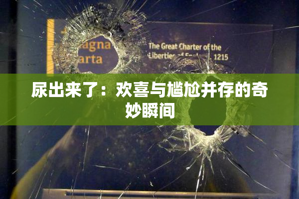 尿出来了：欢喜与尴尬并存的奇妙瞬间