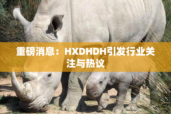 重磅消息：HXDHDH引发行业关注与热议
