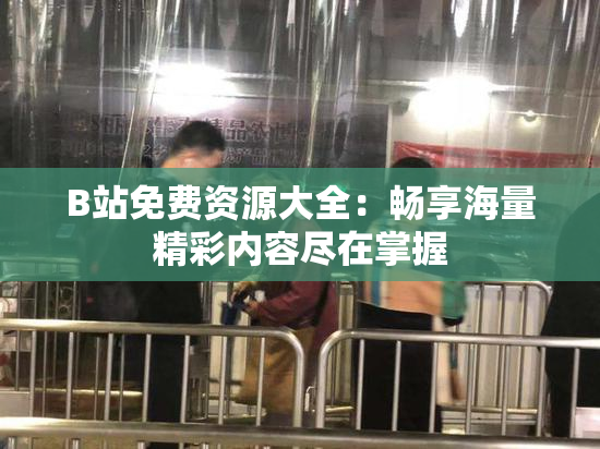 B站免费资源大全：畅享海量精彩内容尽在掌握