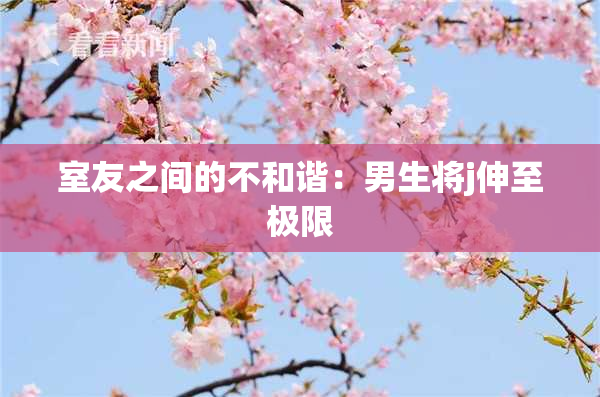 室友之间的不和谐：男生将j伸至极限