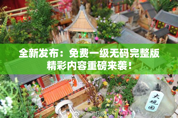全新发布：免费一级无码完整版精彩内容重磅来袭！
