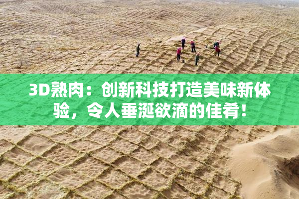 3D熟肉：创新科技打造美味新体验，令人垂涎欲滴的佳肴！