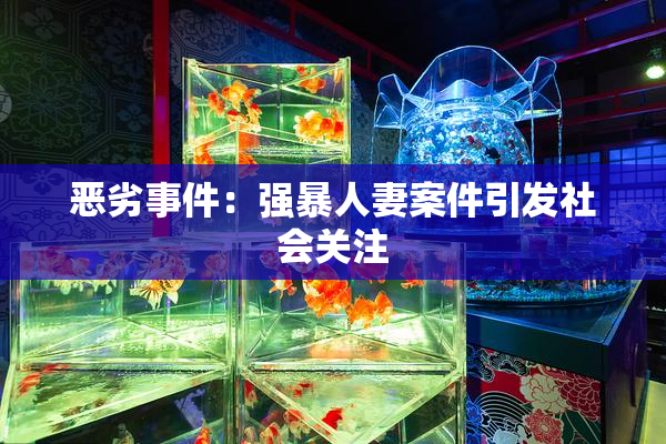 恶劣事件：强暴人妻案件引发社会关注