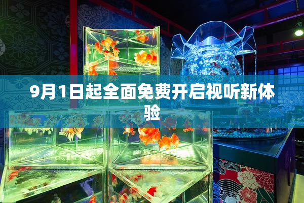 9月1日起全面免费开启视听新体验