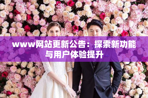 www网站更新公告：探索新功能与用户体验提升