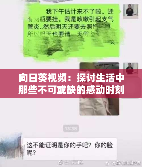 向日葵视频：探讨生活中那些不可或缺的感动时刻