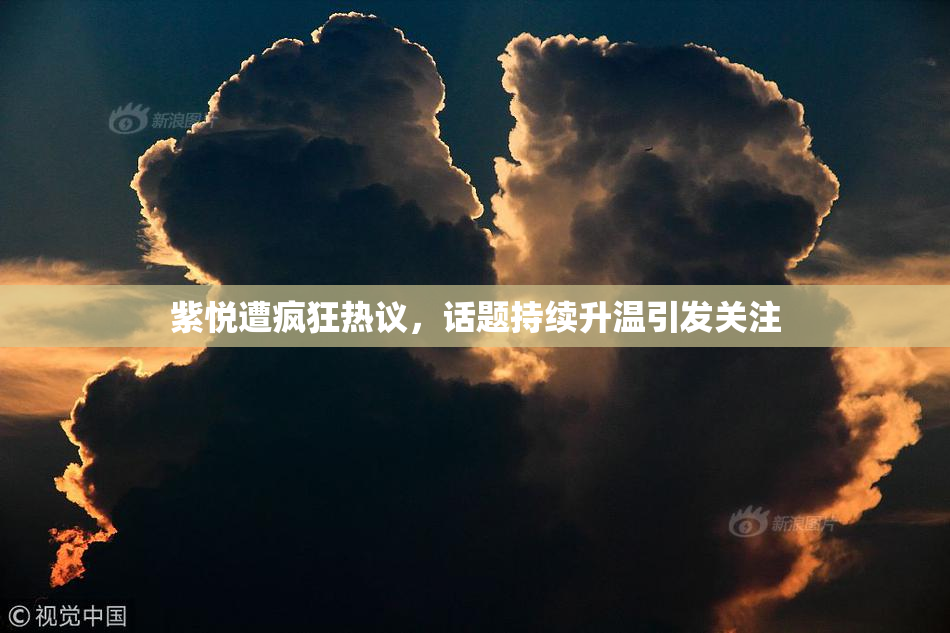 紫悦遭疯狂热议，话题持续升温引发关注