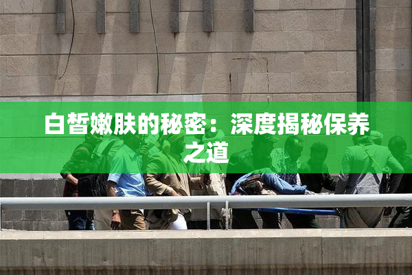 白皙嫩肤的秘密：深度揭秘保养之道