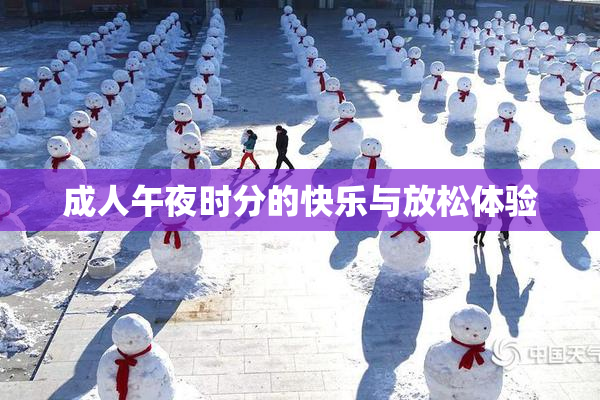 成人午夜时分的快乐与放松体验