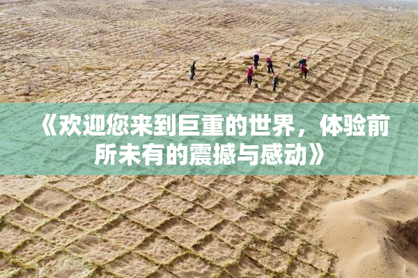 《欢迎您来到巨重的世界，体验前所未有的震撼与感动》