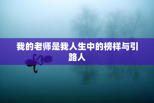 我的老师是我人生中的榜样与引路人