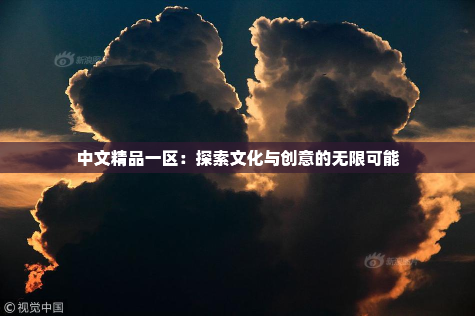 中文精品一区：探索文化与创意的无限可能