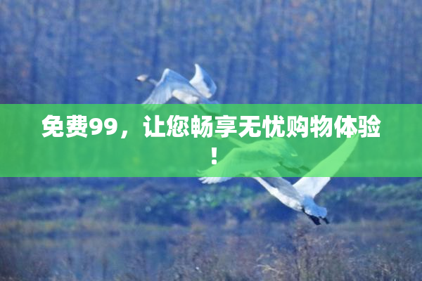 免费99，让您畅享无忧购物体验！