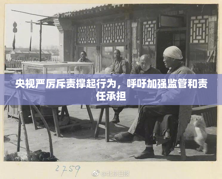 央视严厉斥责撑起行为，呼吁加强监管和责任承担