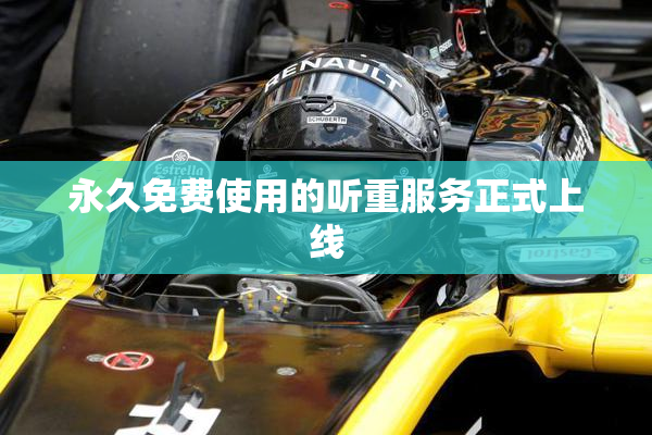 永久免费使用的听重服务正式上线
