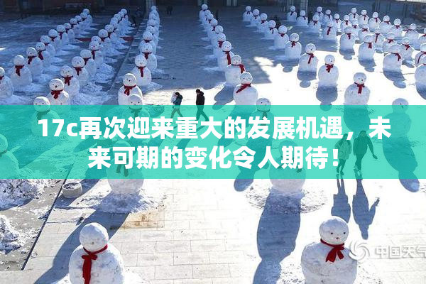 17c再次迎来重大的发展机遇，未来可期的变化令人期待！