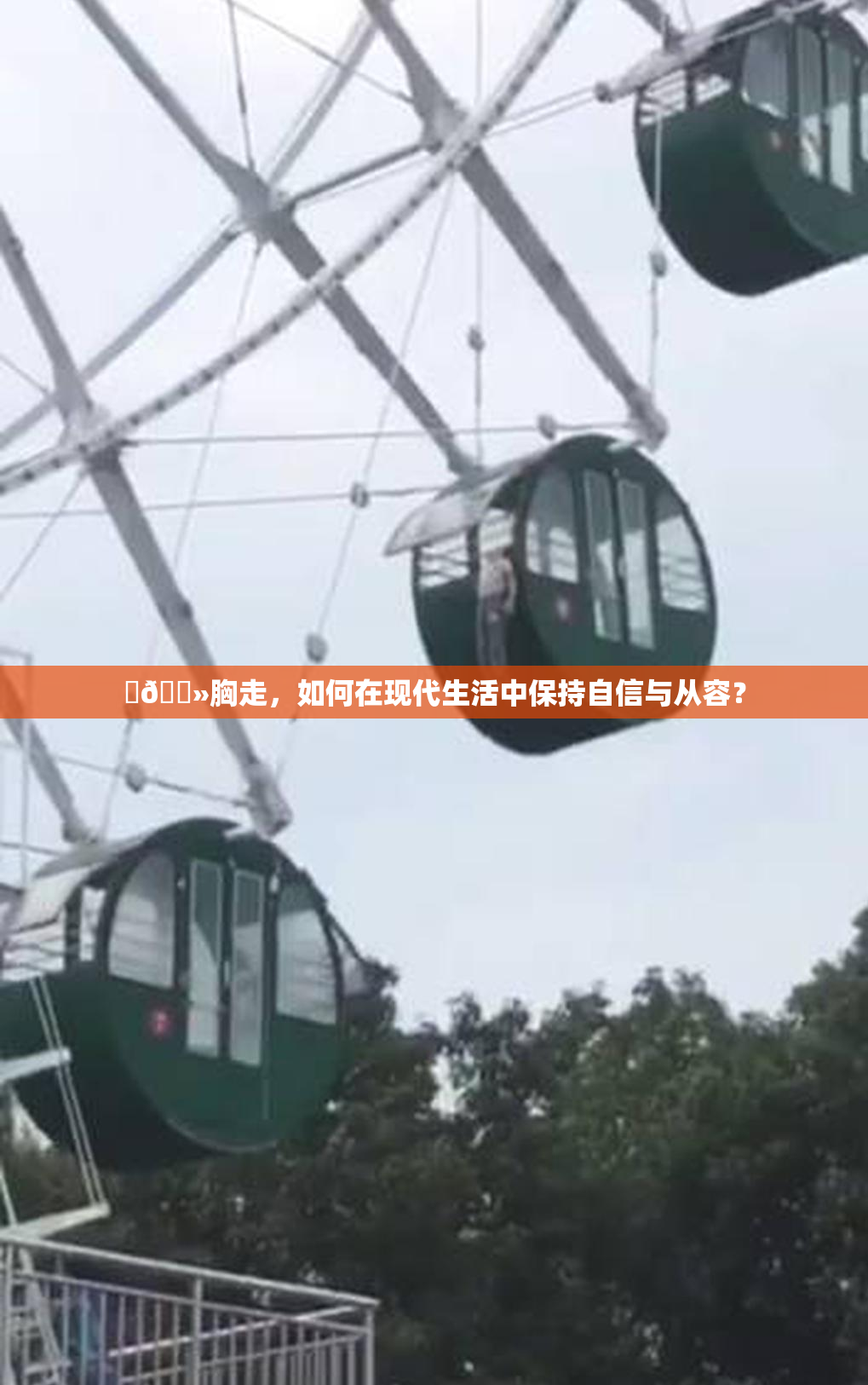 ‌🐻胸走，如何在现代生活中保持自信与从容？