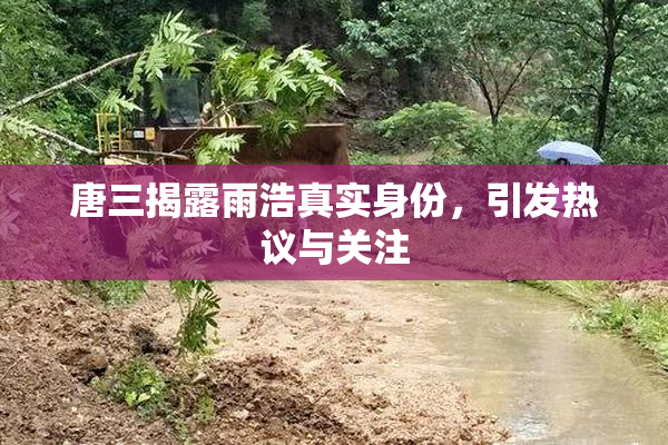 唐三揭露雨浩真实身份，引发热议与关注