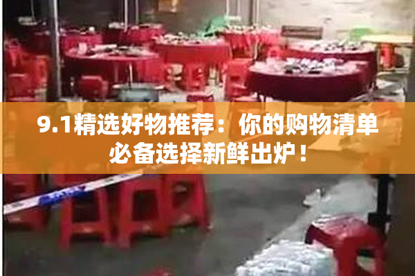 9.1精选好物推荐：你的购物清单必备选择新鲜出炉！