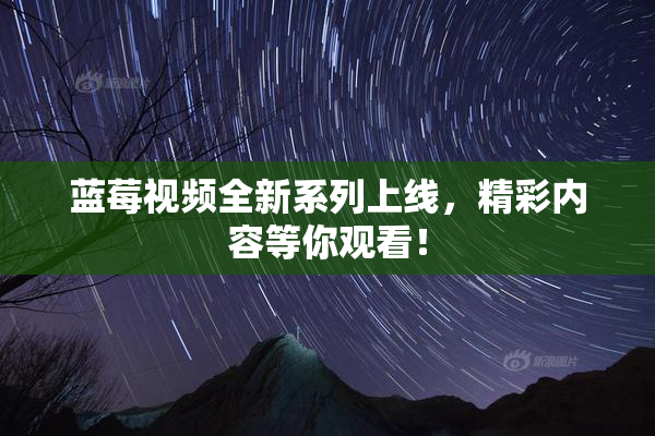 蓝莓视频全新系列上线，精彩内容等你观看！