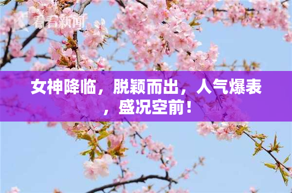 女神降临，脱颖而出，人气爆表，盛况空前！