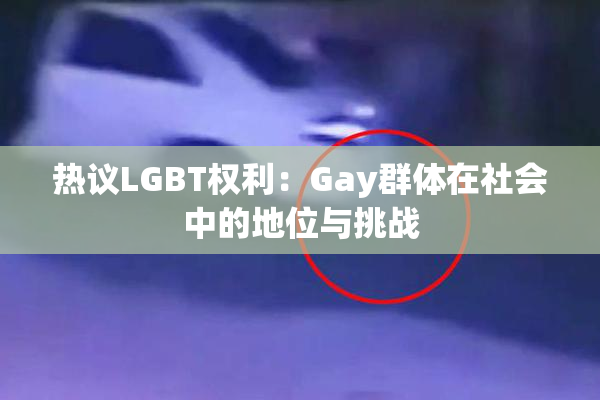 热议LGBT权利：Gay群体在社会中的地位与挑战