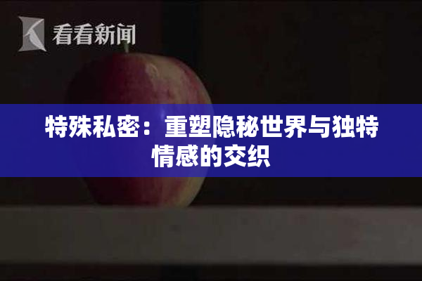 特殊私密：重塑隐秘世界与独特情感的交织