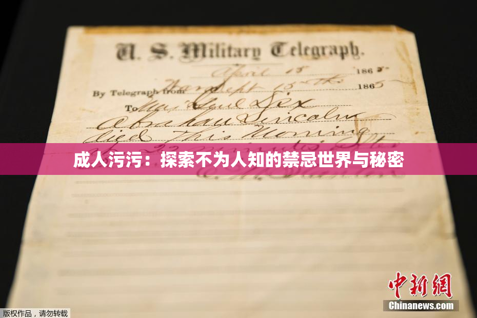 成人污污：探索不为人知的禁忌世界与秘密