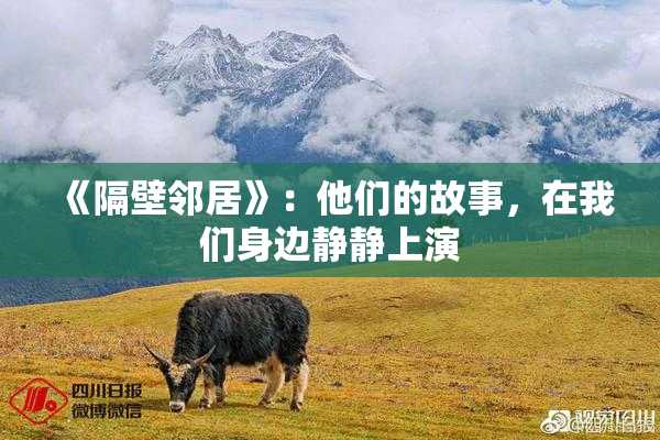 《隔壁邻居》：他们的故事，在我们身边静静上演