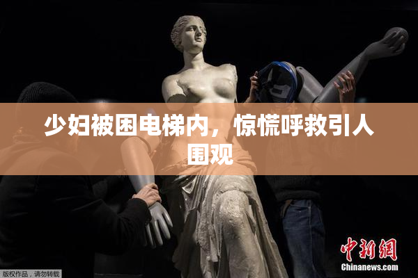 少妇被困电梯内，惊慌呼救引人围观
