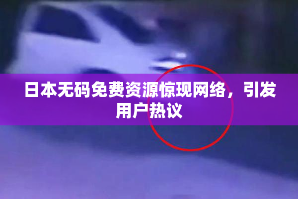 日本无码免费资源惊现网络，引发用户热议