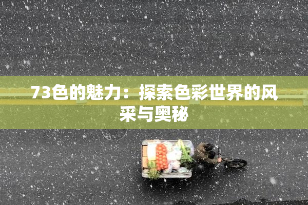 73色的魅力：探索色彩世界的风采与奥秘