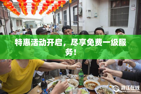 特惠活动开启，尽享免费一级服务！