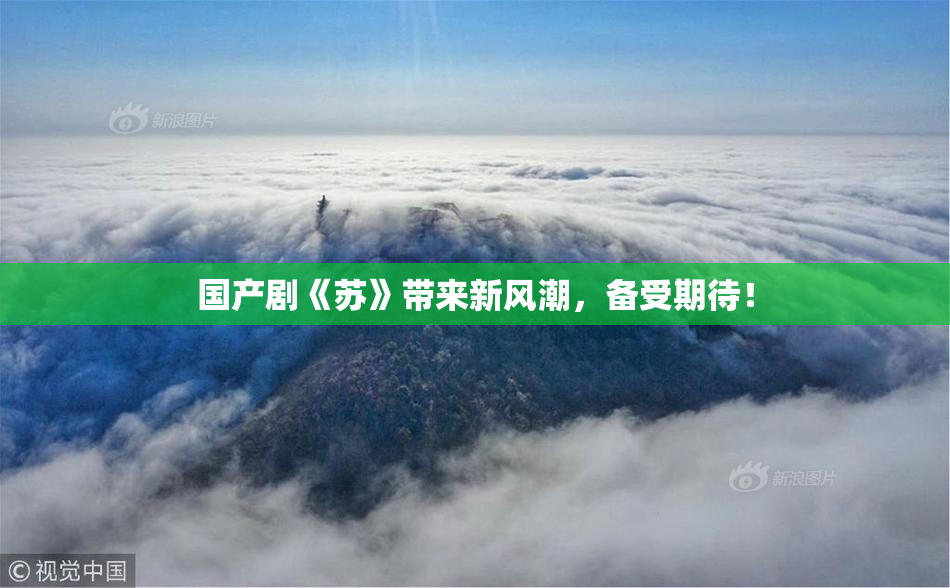 国产剧《苏》带来新风潮，备受期待！
