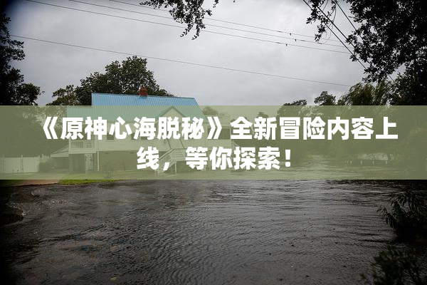 《原神心海脱秘》全新冒险内容上线，等你探索！