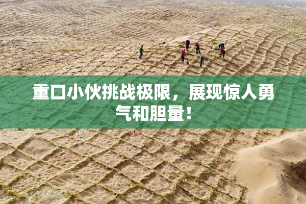 重口小伙挑战极限，展现惊人勇气和胆量！