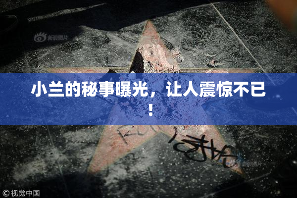 小兰的秘事曝光，让人震惊不已！
