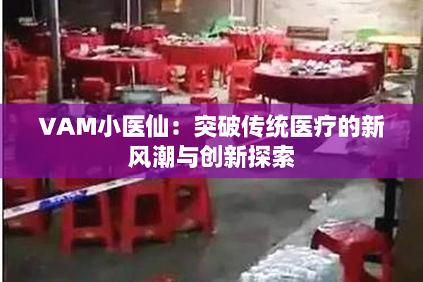 VAM小医仙：突破传统医疗的新风潮与创新探索